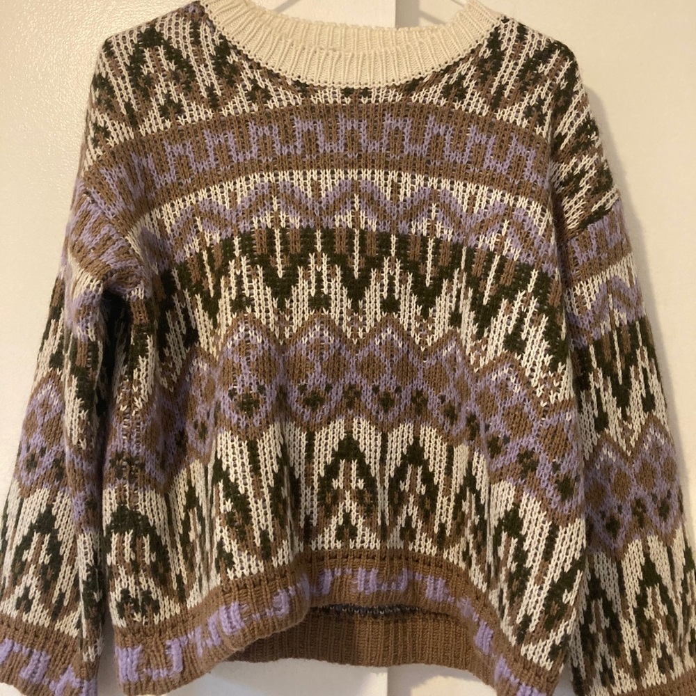 Anthropologie Fabiana Fair Isle Sweater - Picture 2 of 2